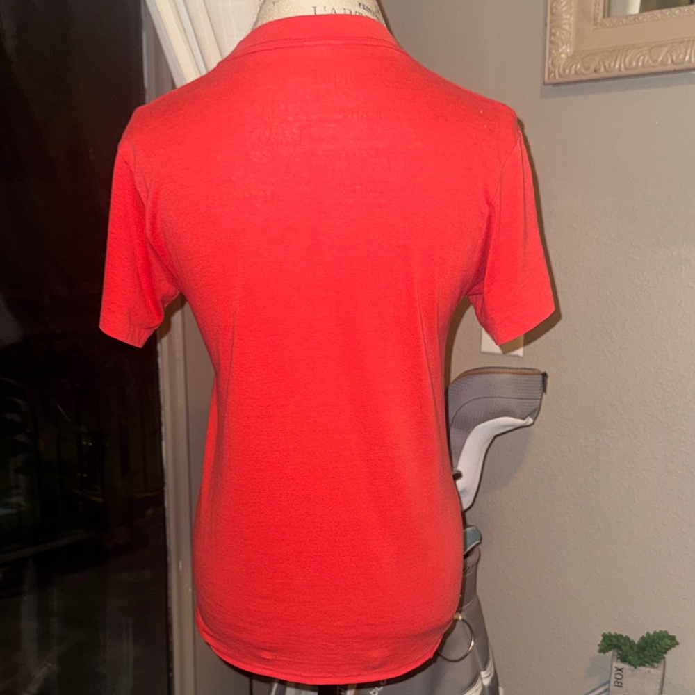 Vintage Red Rutgers University T-Shirt Red & Black Soft Shortsleeve Shirt Small - Picture 3 of 6